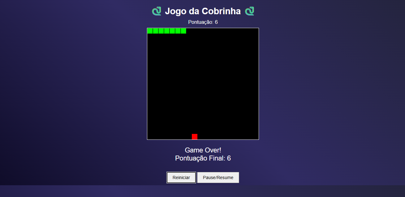 Jogo da Cobrinha